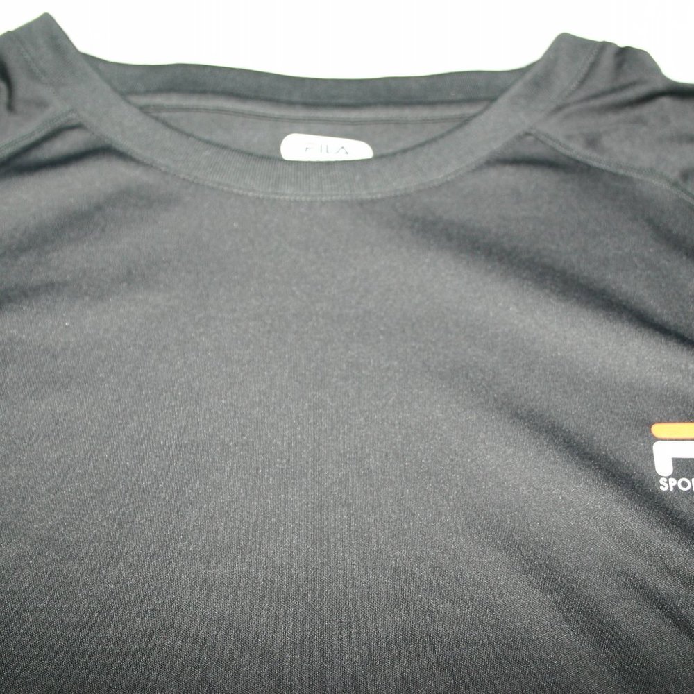 Performance Short Sleeve Fila Gray with Orange Accents Shirt XXL